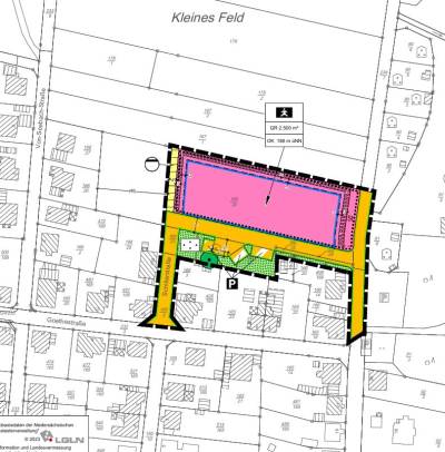 Bebauungsplan für den neuen Kindergarten Jahnstraße 
