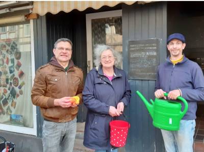 Stolperstein-Reinigungsaktion der CDU 2024